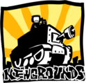 Tankman on the Newgrounds logo seen in Friday Night Funkin'.
