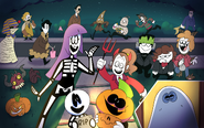 Art of the Spooky Month cast out trick or treating for Halloween (2021), made by Sr. Pelo.