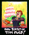 Artwork of Tom Fulp and Pico made to celebrate the former's birthday by PhantomArcade.