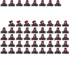Girlfriend's Week 5 sprite sheet, which contains the rest of her unused Christmas sprites, including her hair blowing, singing and fear animations. She lacks her red gloves in her singing animations.