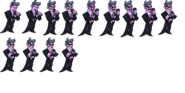 Daddy Dearest's sprite sheet containing 2 sprites for his left note animation.