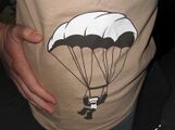 An old shirt of Tankman parachuting. (No longer available)