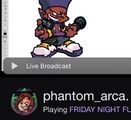 PhantomArcade のTwitchでのライブ配信ストリームでのプレビュー。