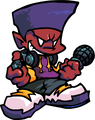 Darnell's static idle pose as an opponent.