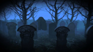 The full graveyard background without the blur effect.