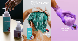 Promotional image of Friday Night Funkin' soap products