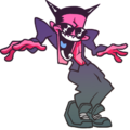 A Henchman's static idle pose with pink and yellow shading.