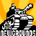 Tankman in the Newgrounds logo in r/place 2022.