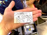 Sketch of Boyfriend offering sex to Girlfriend, drawn by PhantomArcade at Anime Expo.
