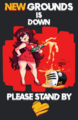 Girlfriend pouring beer down Newgrounds' servers, currently used as the "Newgrounds Is Down, Please Stand By" image whenever Newgrounds goes down for maintenence. Made by Arzonaut.