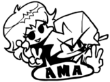 Girlfriend and Boyfriend drawn for PhantomArcade's Reddit AMA.