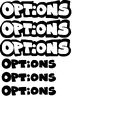 Options button assets.