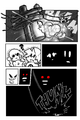 The sixteenth page of the comic, where Boyfriend's video game controller hits a nearby utility pole, causing the lights in Girlfriend's room to briefly go off.