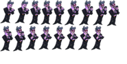 Another sprite sheet of Daddy Dearest, but with 3 sprites for his left note animation.