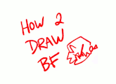 Animation showing how to draw Boyfriend, featuring Boyfriend and Girlfriend.