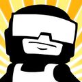 Tankman as seen in the profile picture for the official Newgrounds YouTube channel and Twitter account.